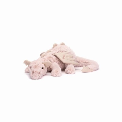 Jellycat Rose Dragon Huge USA | 83627BADN